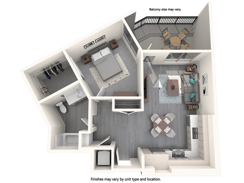 Vive Luxe Apartments A5 Floor Plan
